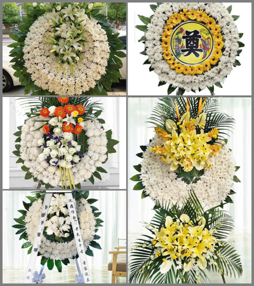 山东青岛平度市东阁街道金沟子村花圈速递