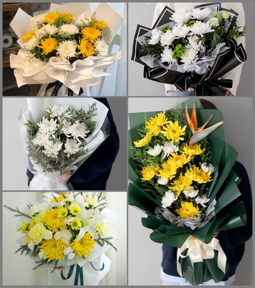 山东青岛平度市东阁街道金沟子村白事花束代送